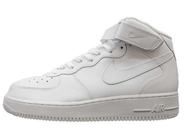 white mid air force 1